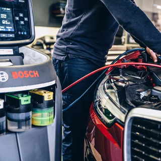 Apparaat om airco bij te vullen