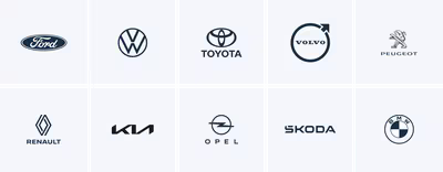 Wij repareren alle merken: Volkswagen, Ford, Toyota, Volvo, Peugeot, Renault, Kia, Opel, Skoda, BMW